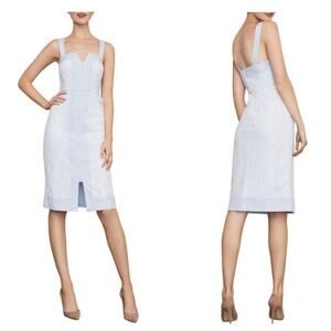 BCBGMAXAZRIA Lace-inset Striped Sundress size 2